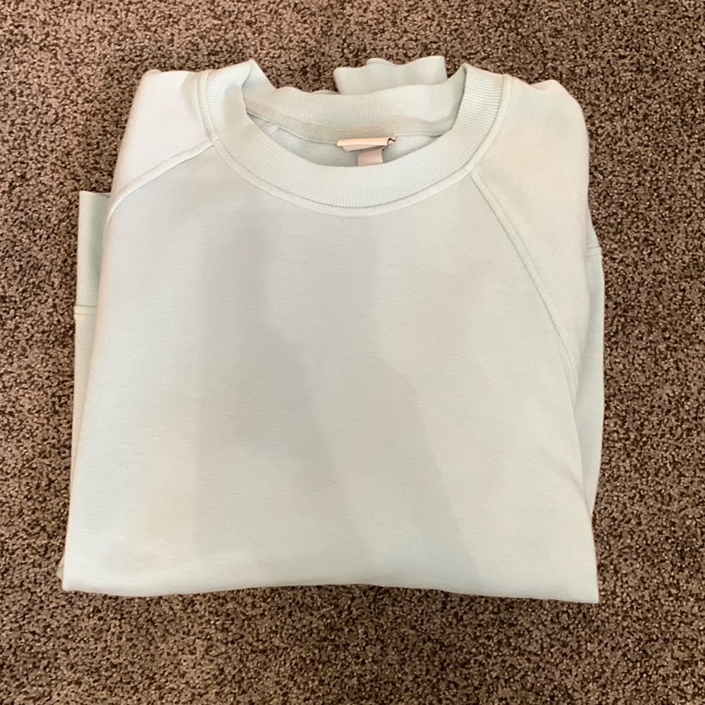 baby blue crew neck
